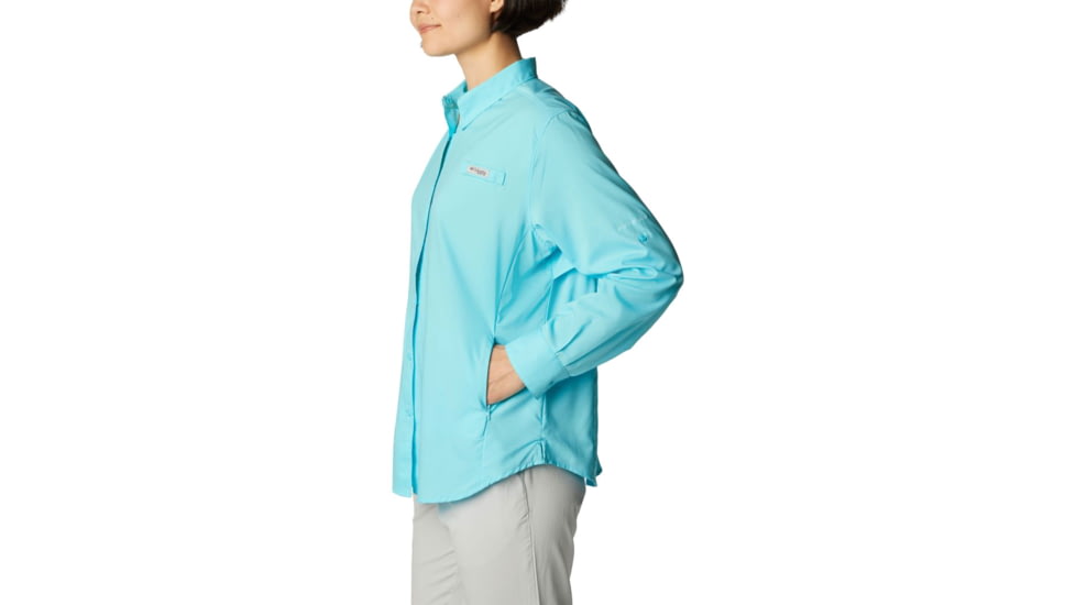 Columbia Tamiami II Long Sleeve Shirt - Womens, Opal Blue, Large, 1275701447Opal BlueL
