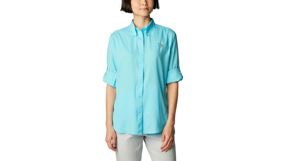 Columbia Tamiami II Long Sleeve Shirt - Women's, Opal Blue, Large, 1275701447Opal BlueL