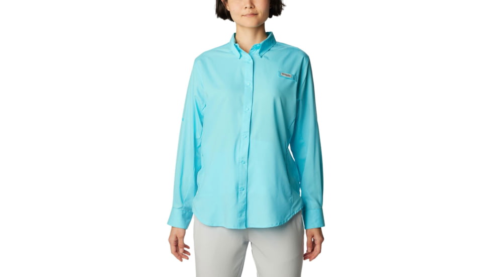 Columbia Tamiami II Long Sleeve Shirt - Womens, Opal Blue, Large, 1275701447Opal BlueL