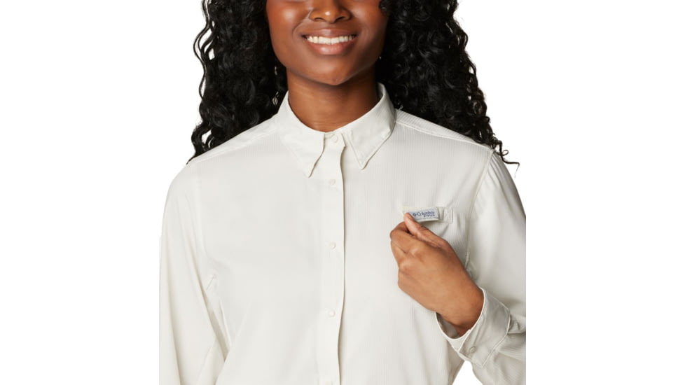 Columbia Tamiami II Long Sleeve Shirt - Womens, Stone, Medium, 1275701022StoneM
