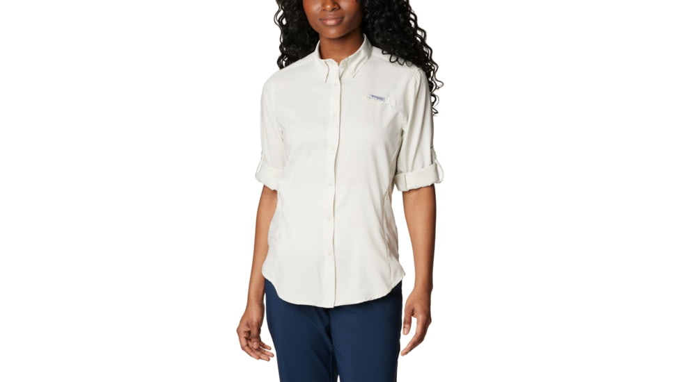 Columbia Tamiami II Long Sleeve Shirt - Womens, Stone, Medium, 1275701022StoneM