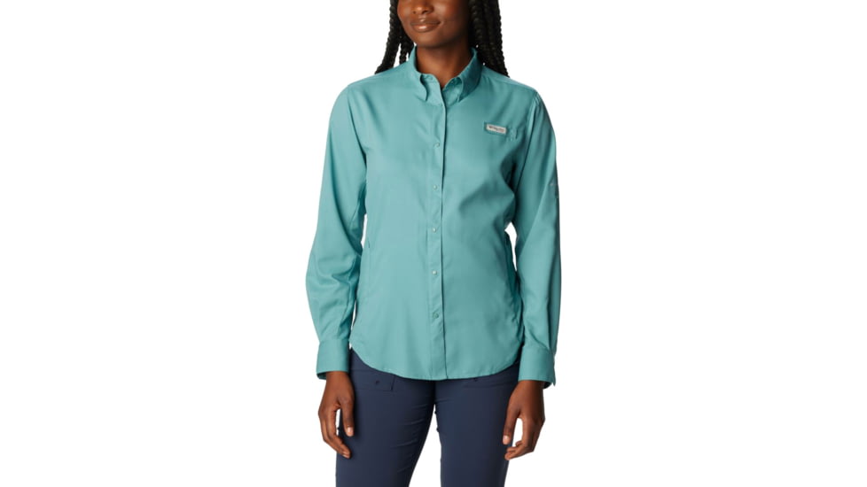 Columbia Tamiami II Long Sleeve Shirt - Womens, Tranquil Teal, Medium, 1275701329Tranquil TealM