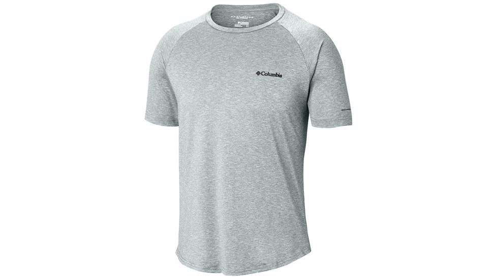Columbia Tech Trail II Short Sleeve Crew Shirt - Mens, Cool Grey, Large, 1838581019-L