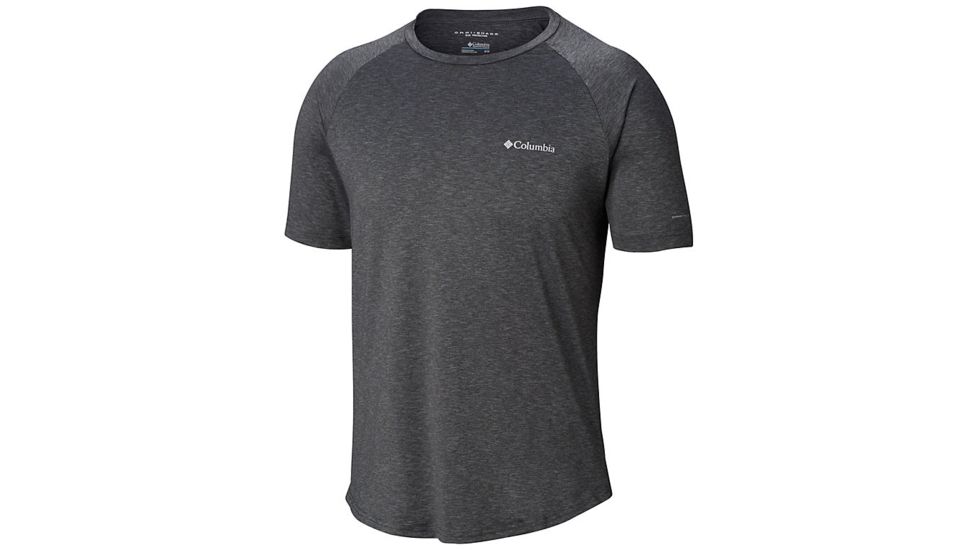 Columbia Tech Trail II Short Sleeve Crew Shirt - Mens, Shark, Medium, 1838581011-M