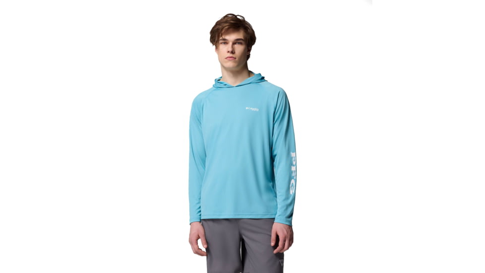 Columbia Terminal Tackle Hoodie - Mens, Vintage Blue/White Logo, Medium, 1536171456-456-M