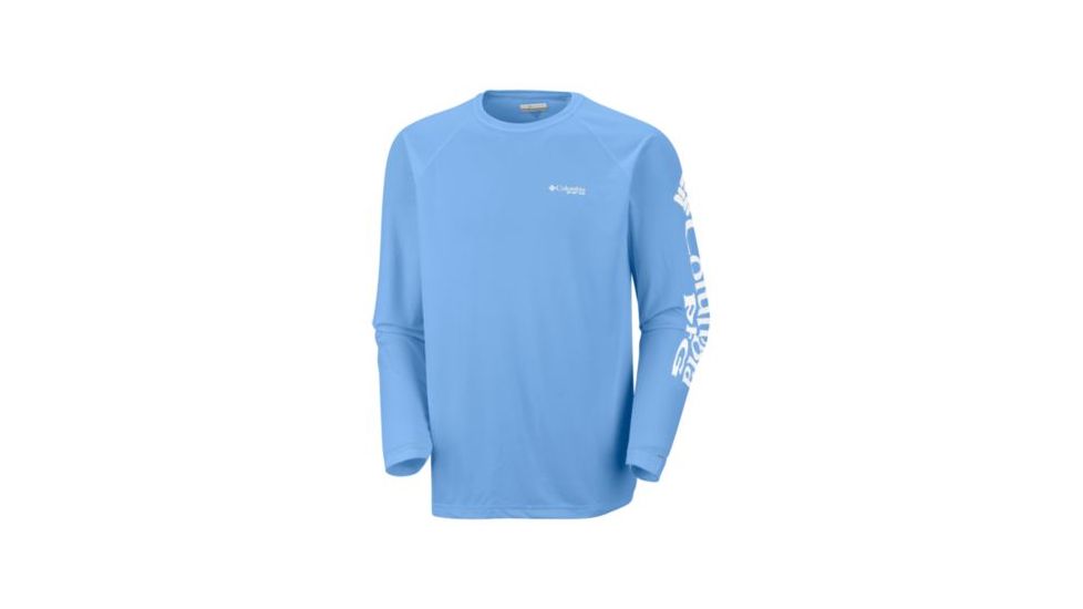 Columbia Terminal Tackle Long Sleeve Shirt - Men's, White Cap, White Logo, 2XL Waist, Long Inseam, 138826-459-2XT