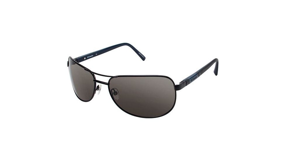 Columbia TIMPANOGAS Sunglasses - Frame MATTE BLACK/BLACK, Lens Color Smoke, Size 63/17mm CBTIMPANOGAS02