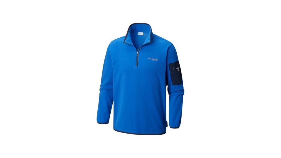 Columbia Titan Pass 1.0 Half Zip Fleece - Mens, Azul/Collegiate Navy, Large, 1644071437-L