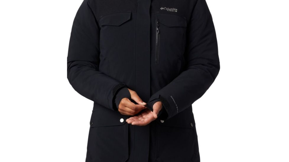 Columbia Titan Pass 780 TurboDown Parka - Womens, Black, Extra Large, 1735591011-XL