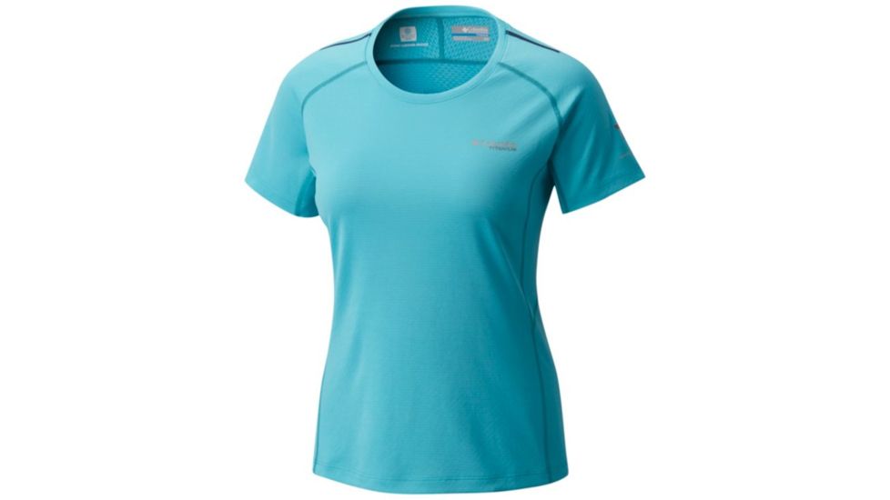 Columbia Titan Trail Short Sleeve Shirt - Womens, Geyser Heather, L 1773471732L