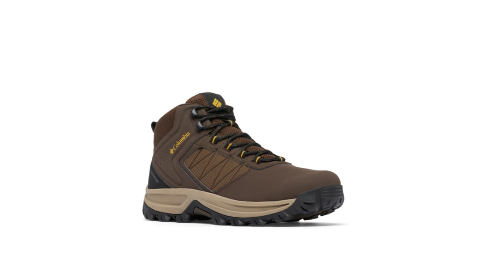 Columbia Transverse Hike Waterproof Shoes - Mens, Cordovan/Golden Yellow, 9.5, 2067401-231-9.5
