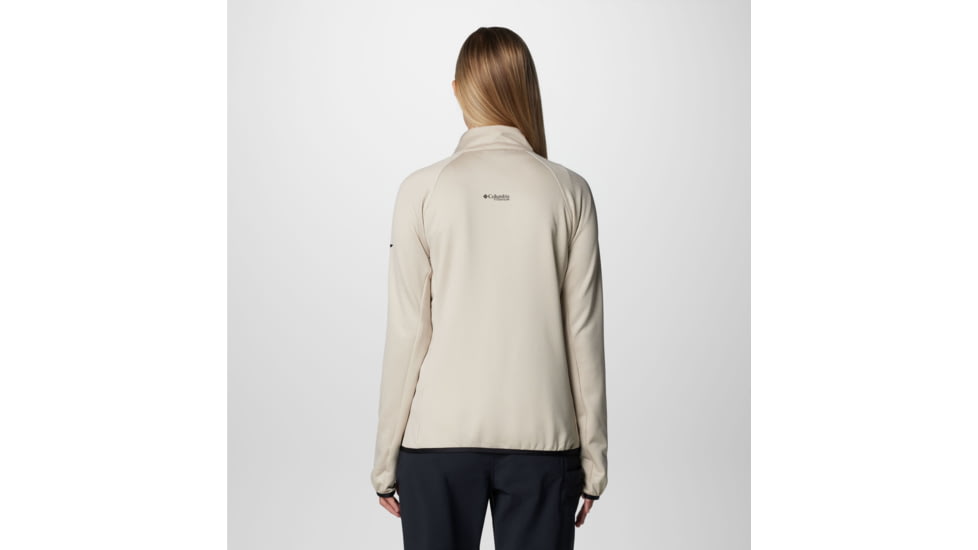 Columbia Triple Canyon Grid Fleece FZ Jacket - Womens, Dark Stone Heather/Black, Medium, 2085191278-M