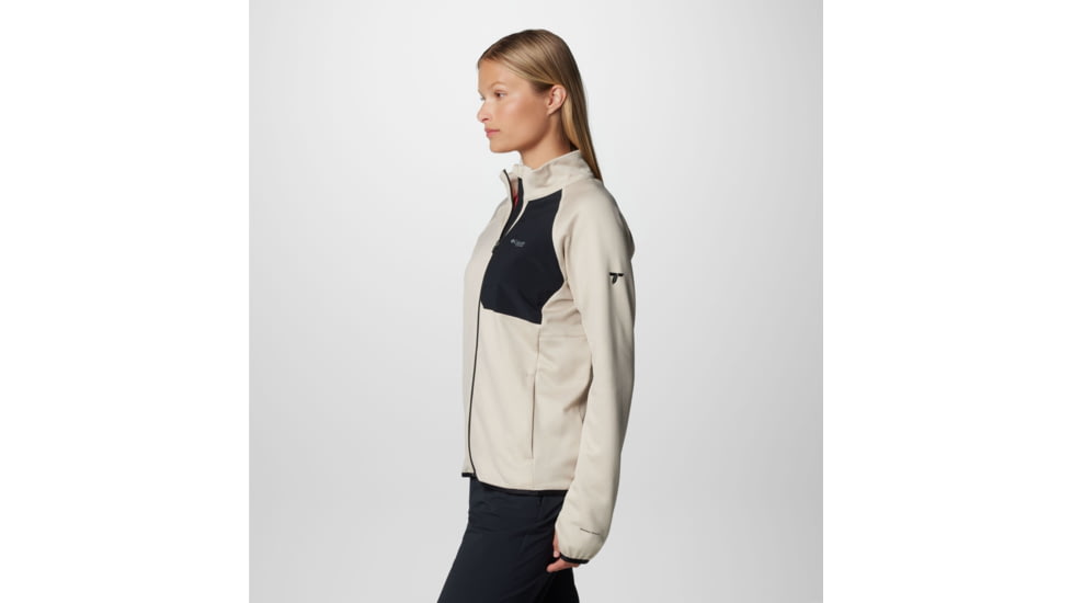Columbia Triple Canyon Grid Fleece FZ Jacket - Womens, Dark Stone Heather/Black, Medium, 2085191278-M