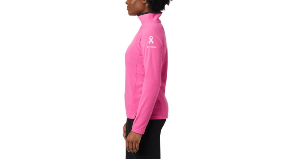 Columbia TTIP Glacial 1/2 Zip, Pink Ice, Black, Extra Small - Womens, 1804991695-XS