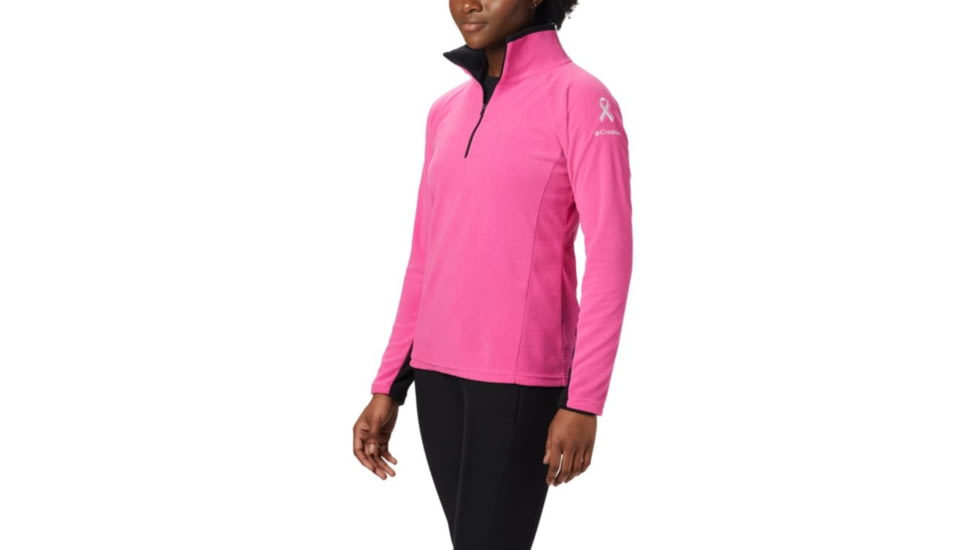 Columbia TTIP Glacial 1/2 Zip, Pink Ice, Black, Extra Small - Womens, 1804991695-XS
