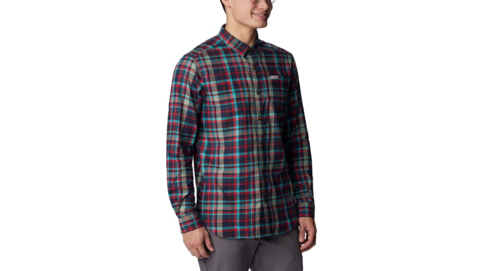 Columbia Vapor Ridge III Long Sleeve Shirt - Mens, Collegiate Navy Bright Bold Plaid, Extra Large, 1552071474CgNvBhBldPldXL
