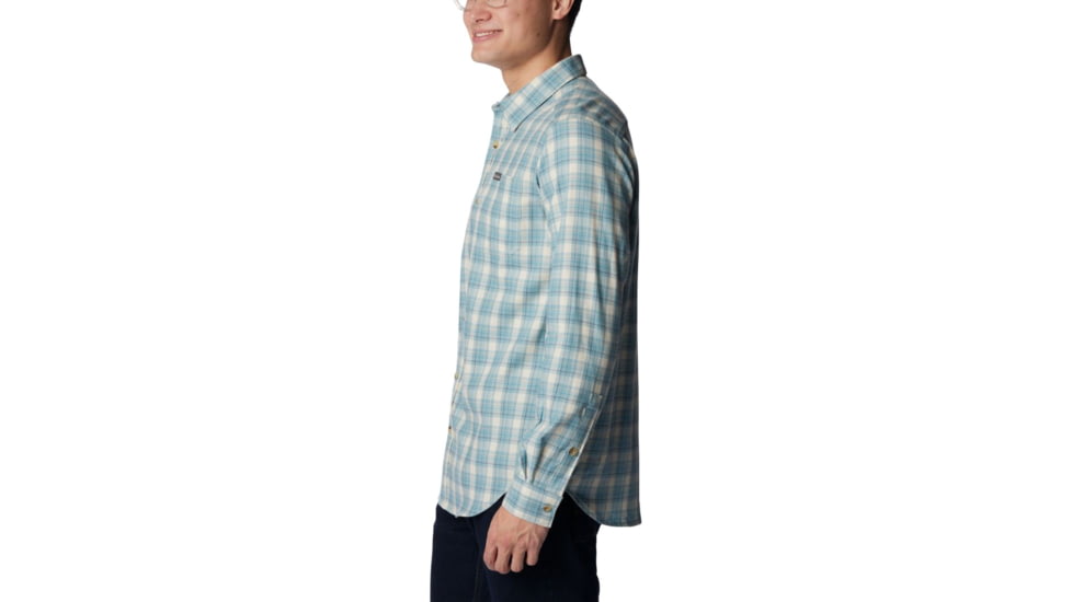 Columbia Vapor Ridge III Long Sleeve Shirt - Mens, Stone Blue Plaid Gradient, Extra Large, 1552071460StnBlPldGdtXL