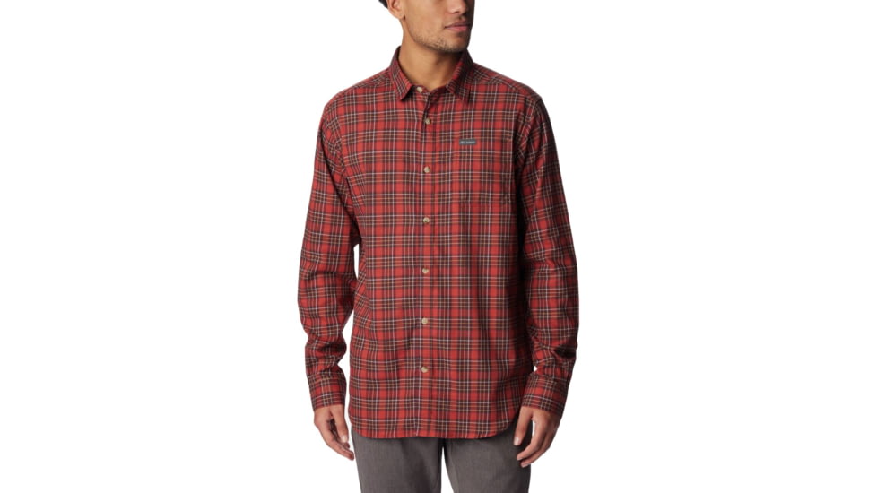 Columbia Vapor Ridge III Long Sleeve Shirt - Mens, Warp Red Plaid Gradient, Extra Large, 1552071849WrpRdPldGdtXL