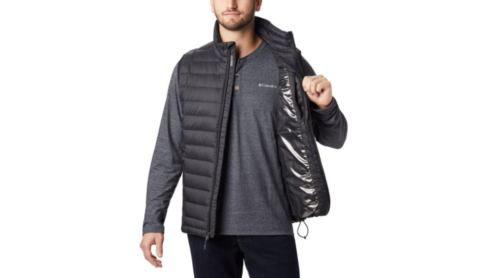 Columbia Voodoo Falls 590 TurboDown Vest, Black, M - Mens, 1698351010-M