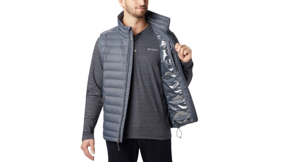 Columbia Voodoo Falls 590 TurboDown Vest, Graphite, 2XL - Mens, 1698351053-XXL