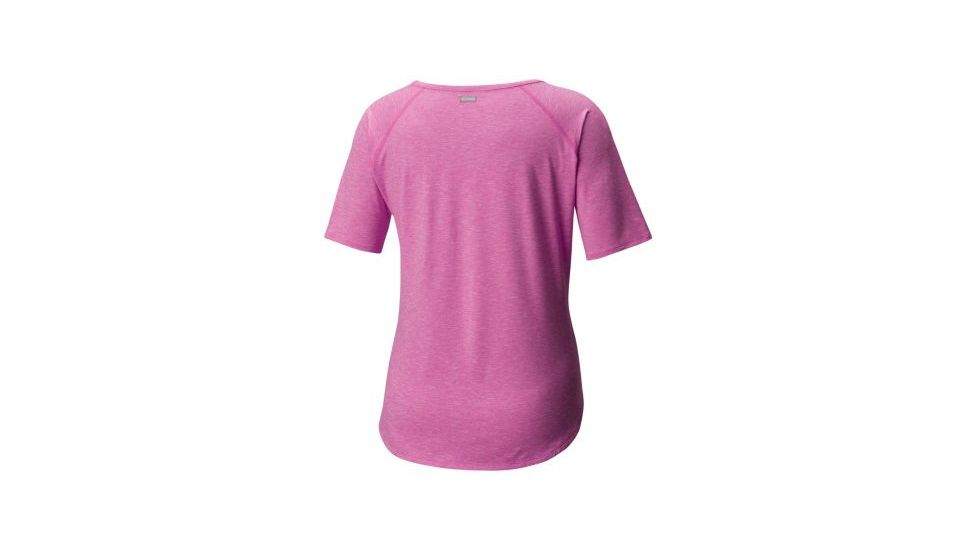 Columbia Wander More Short Sleeve Tee - Womens, Bright Lavender Heather, S, 1789661547S