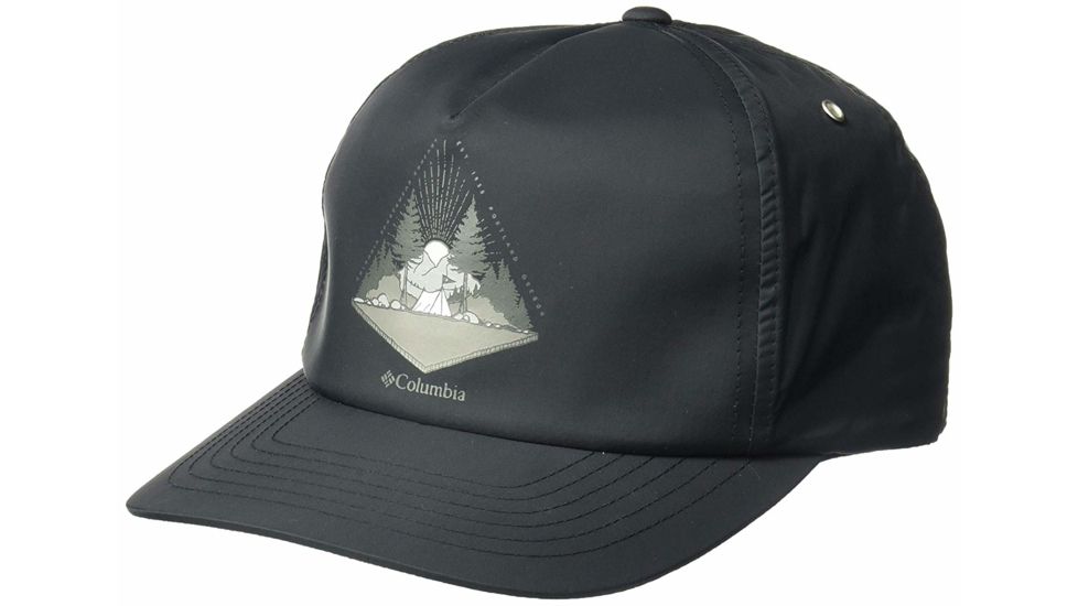 Columbia Washed Out Ball Cap - Unisex, Black, One Size, 1840061010-One Size
