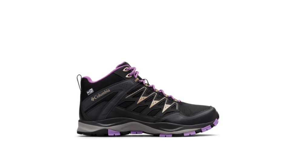 Columbia Wayfinder Mid Outdry Hiking Boots - Womens, Black, Warm Gold, Medium, 7, 1827071012-7