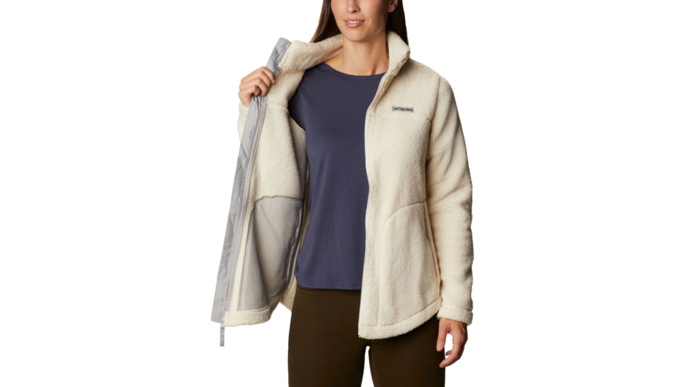 Columbia West Bend Full Zip Fleece Jacket - Womens, Chalk, Extra Small, 1939901191ChalkXS