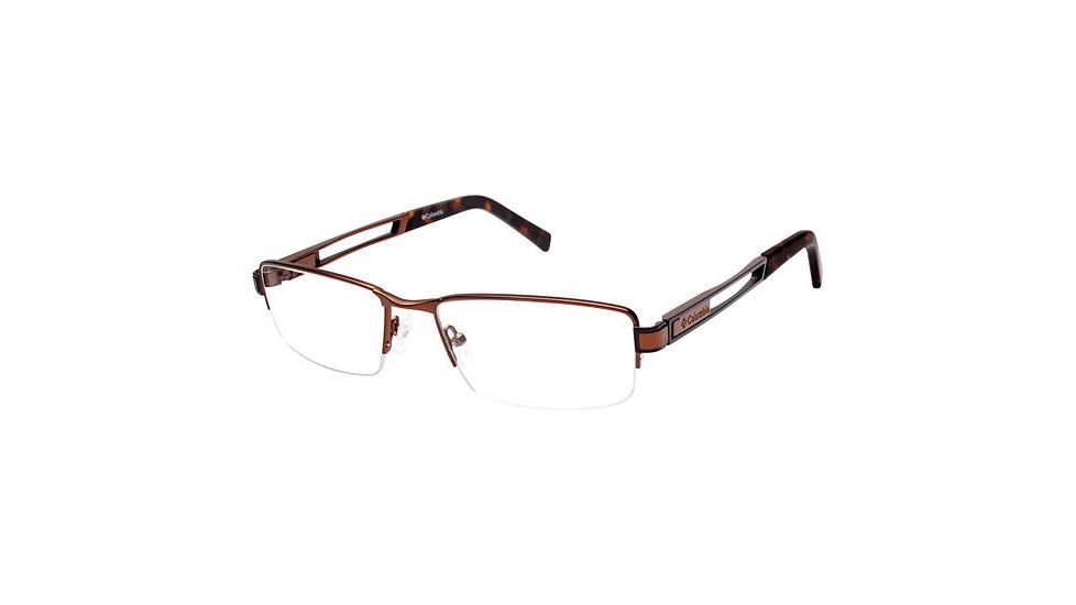 Columbia WEST ELK Single Vision Prescription Eyeglasses - Frame BROWN/DARK BROWN, Size 55/18mm CBWESTELK02