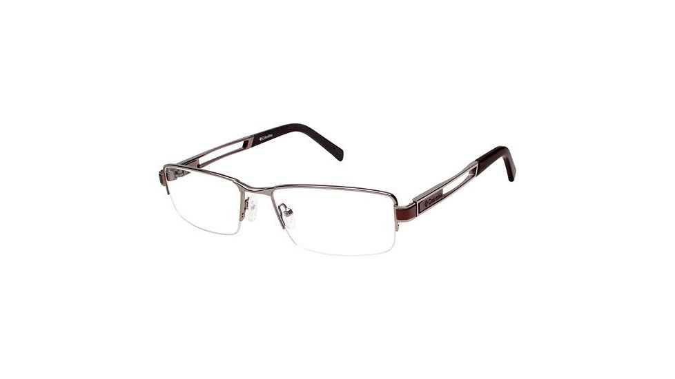 Columbia WEST ELK Single Vision Prescription Eyeglasses - Frame PEWTER/BLACK, Size 55/18mm CBWESTELK01