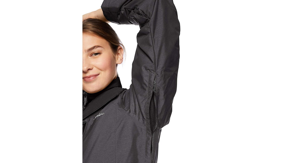 Columbia Whirlibird III Interchange Jacket, Black Crossdye, 3X - Womens, 1801153010-3X