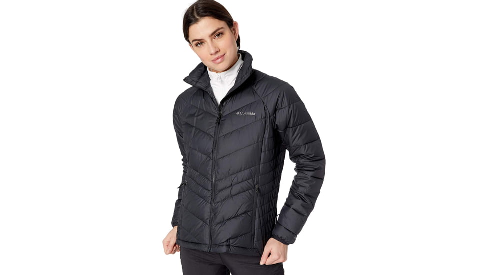 Columbia Whirlibird III Interchange Jacket, Black Diamonds Print, Extra Small - Womens, 1801151011-XS