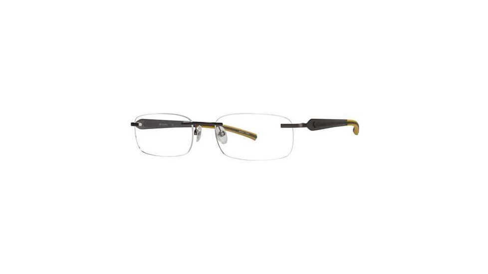 Columbia Wrangell Single Vision Prescription Eyeglasses - Frame Brown/Yellow, Size 52/18mm CBWRANGELL01