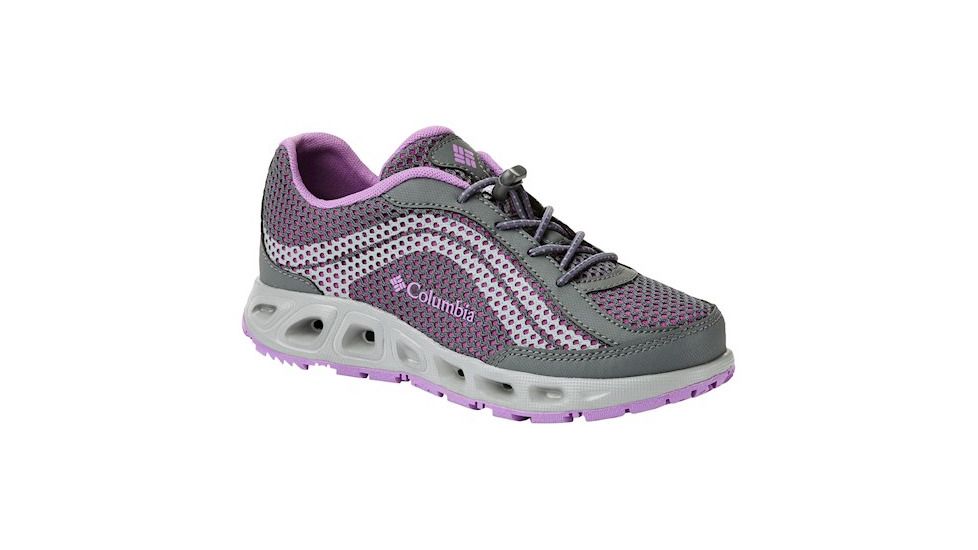 Columbia Youth Drainmaker IV Boat Shoes, Graphite/Northern Lights, Medium, 5, 1826921054-5