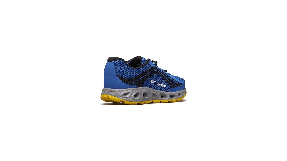 Columbia Childrens Drainmaker IV Boat Shoes, Stormy Blue/Deep Yellow, Medium, 12, 1826921426-12
