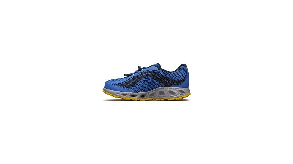 Columbia Childrens Drainmaker IV Boat Shoes, Stormy Blue/Deep Yellow, Medium, 12, 1826921426-12