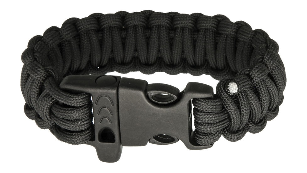 Combat Ready Survival Bracelet, Black, 9in, SD BLACK / CBR361
