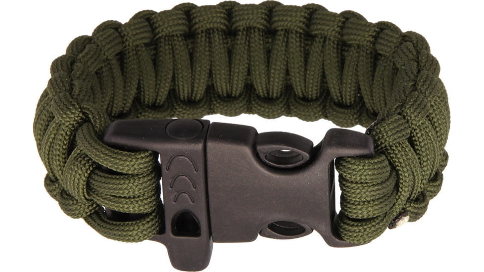 Combat Ready Survival Bracelet, OD Green, 8in, SS OD GREEN / CBR360