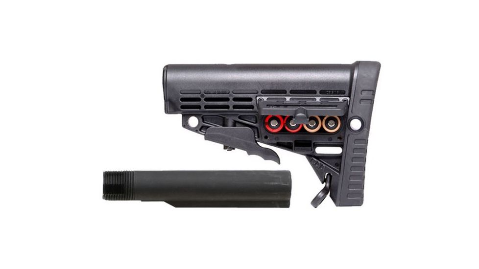 Command Arms Accessories Caa - Collapsible Butt Stock With Compartment &amp; Rail, Black - CBST