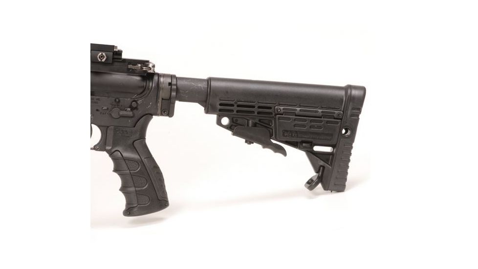 Command Arms Accessories Caa - Collapsible Butt Stock With Compartment &amp; Rail, Black - CBST