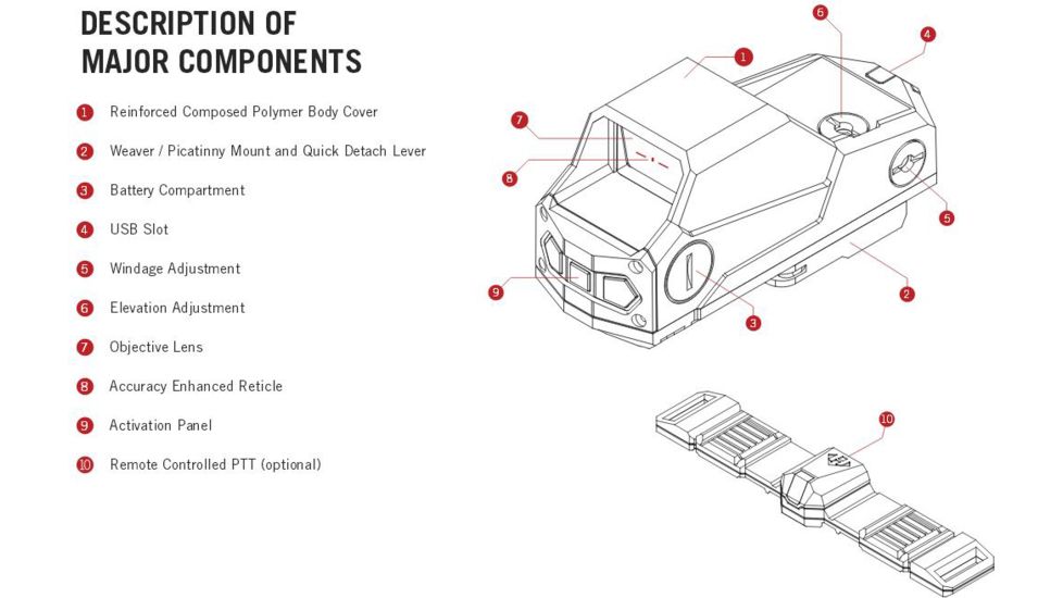 CAA MH1 HARTMAN REDDOT REFLEX BLK