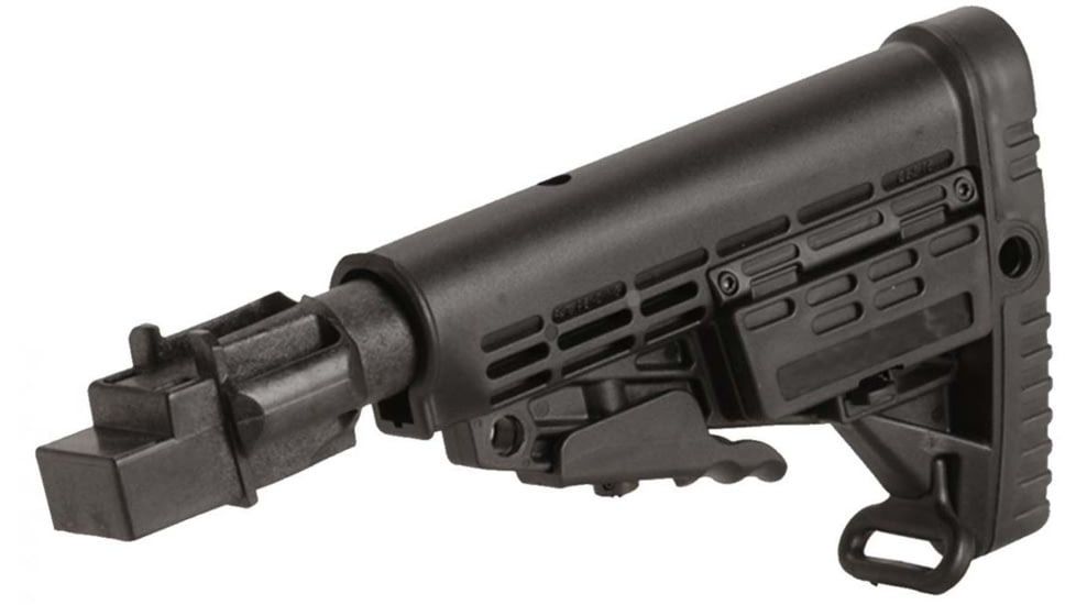 Command Arms Accessories Caa - Ak47 6 Pos Polymer Stock Tube/stamped Receivers, Black - AKTSPCBS