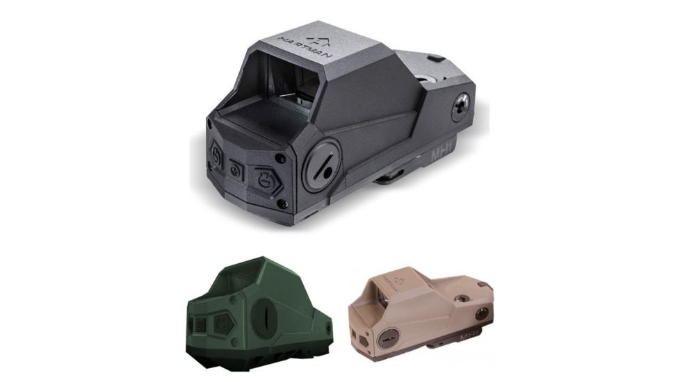 Command Arms Accessories Hartman MH1 Red Dot Reflex Sight, Black, Green, Tan
