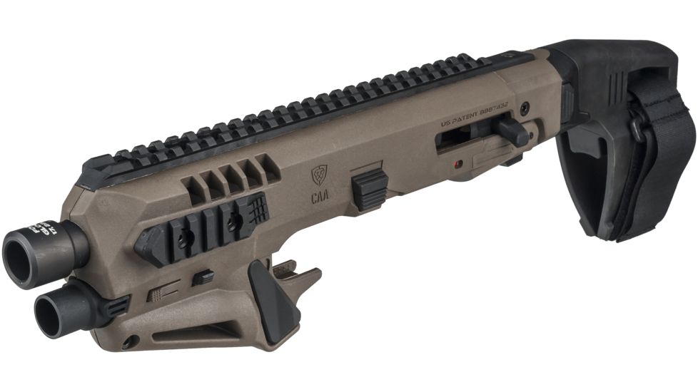 CAA Micro Roni Stabilizer Pistol Carbine Conversion for Glock - Non NFA, Glock 17/22/31, Green, MIC-RONI-STAB17-02
