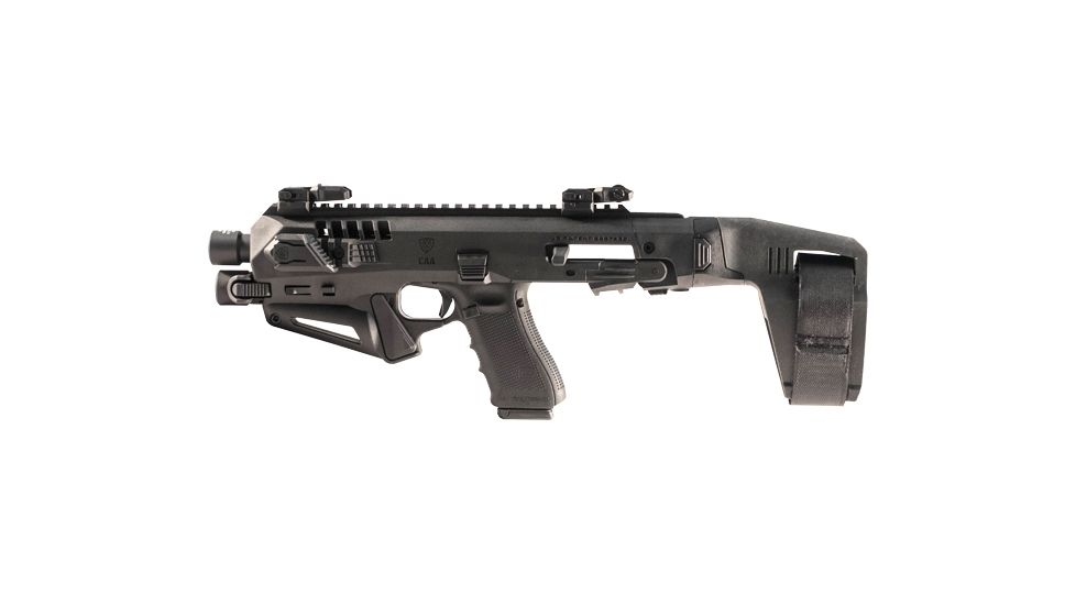 CAA Micro Roni Stabilizer Pistol Carbine Conversion for Glock - Non NFA, Glock 19/23/32, Black, MIC-RONI-STAB19