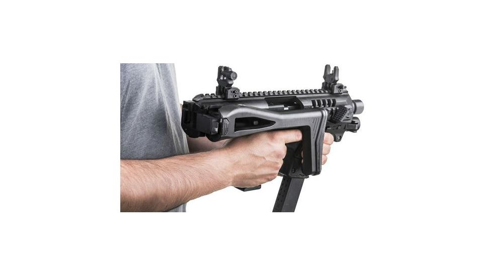 CAA Micro Roni Stabilizer Pistol Carbine Conversion for Glock - Non NFA, Glock 19/23/32, Black, MIC-RONI-STAB19