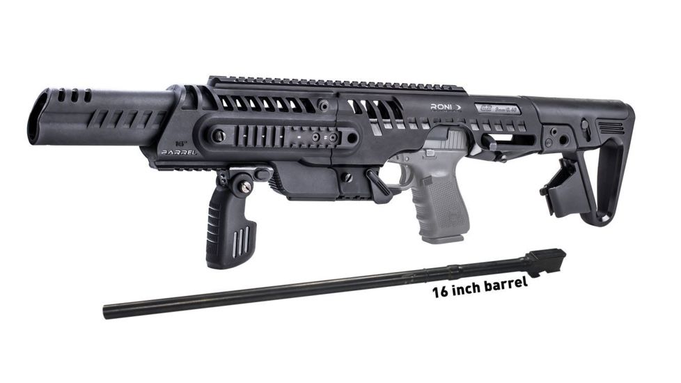 Command Arms Accessories RONI Civilian - Pistol Carbine Conversion Fits Glock 22 .40cal,Black RONI-C-G240
