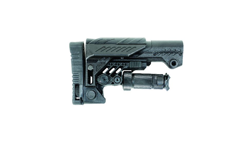 Command Arms Accessories Sharp Shooting Fixed Buttstock w/ Leg For AK47 Milled Receiver, Black MARS