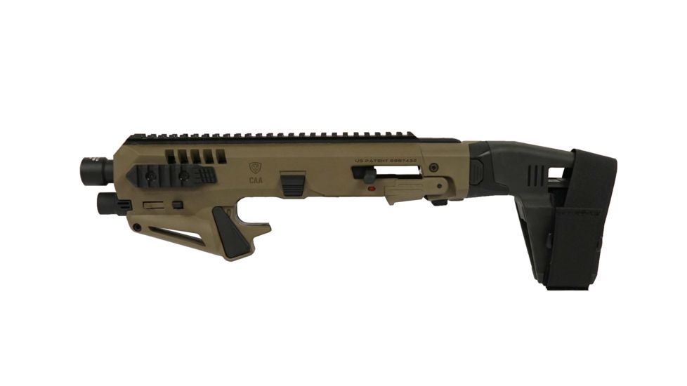 CAA Micro Roni Stabilizer 3.5 for Glock 17 Gen5, Green, MIC-RONI-STAB17-02-3.5