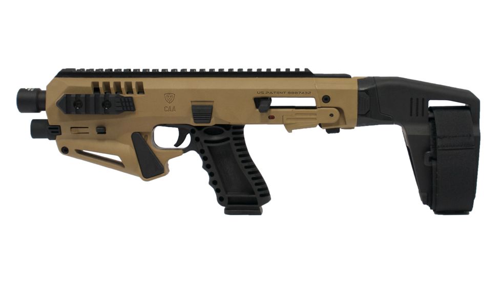 CAA Micro Roni Stabilizer 3.5 for Glock 19/19X Gen5, Tan, MIC-RONI-STAB19-03-3.5, EDEMO1